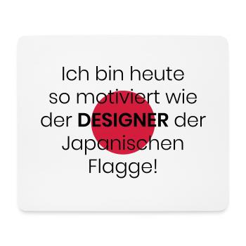 Faul Faultier Null Bock Motivation Japan Geschenk - Mousepad (Querformat) - Weiß - Vorne