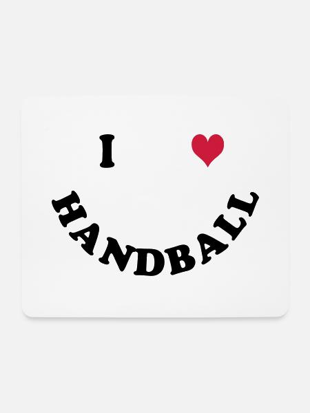 Handball - Mousepad (Querformat) - Weiß