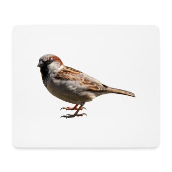 Spatz - Mousepad (Querformat) - Weiß - Vorne