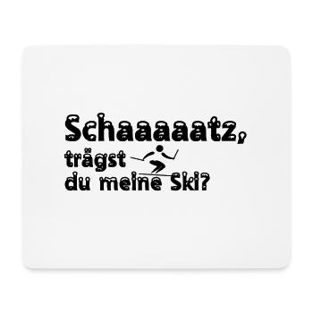Luster Apres Ski Spruch - Winterurlaub - Skifahren - Mousepad (Querformat) - Weiß - Vorne