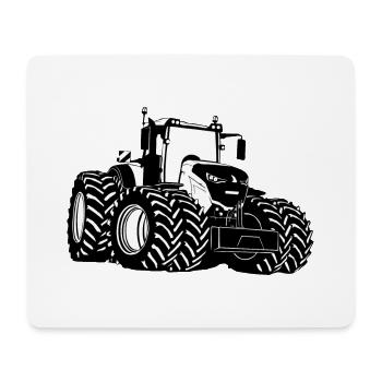 Tracteur - Tracteur - Remorqueur - Agriculteur - Tapis de souris (format paysage) - blanc - Devant