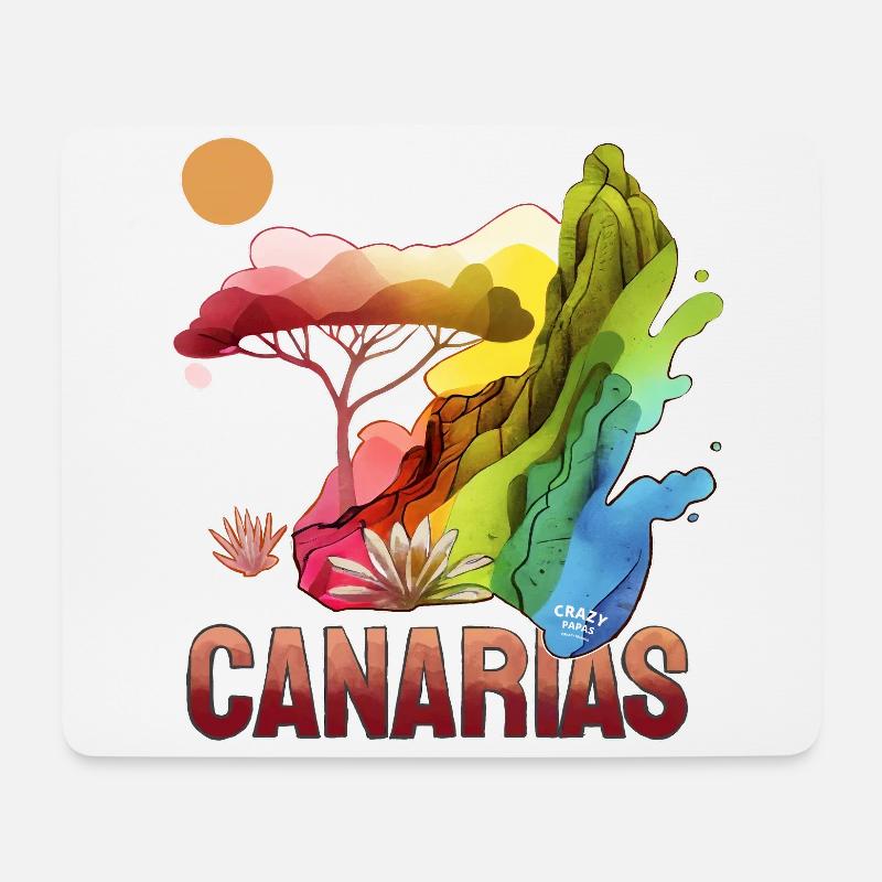 POTPOURRI CANARIO Nº1 - Mousepad (Querformat) - Weiß