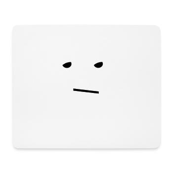 Genervt Emotion Sticker Augen drehen - Mousepad (Querformat) - Weiß - Vorne