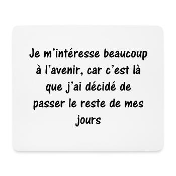 citation humour woody allen - Tapis de souris (format paysage) - blanc - Devant