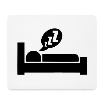 icon dormir sommeil logo symbole 312 - Tapis de souris (format paysage) - blanc - Devant
