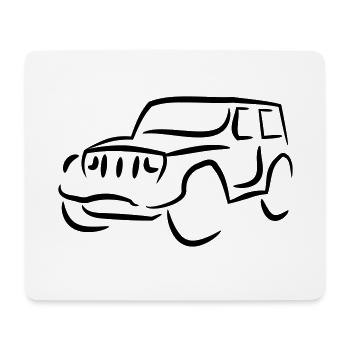 Wrangl 1 - Mousepad (Querformat) - Weiß - Vorne