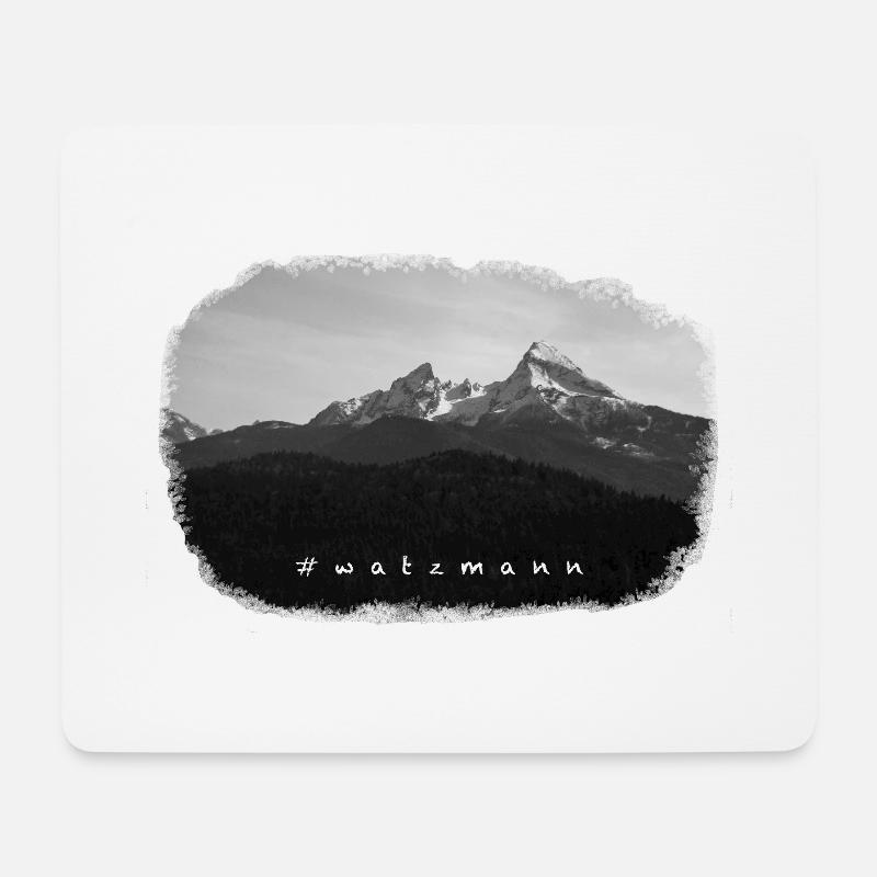 watzmann - Mousepad (Querformat) - Weiß
