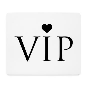 Coeur VIP - Tapis de souris (format paysage) - blanc - Devant