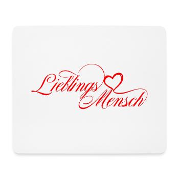 lieblingsmensch - Mousepad (Querformat) - Weiß - Vorne