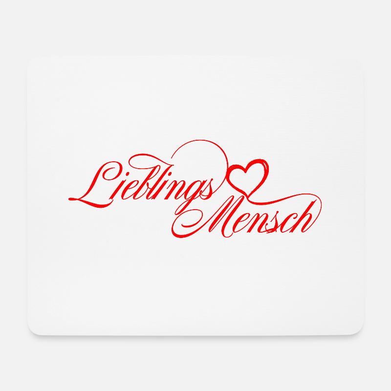 lieblingsmensch - Mousepad (Querformat) - Weiß