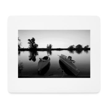 Folding boats - Mouse Pad (horizontal) - white - Front