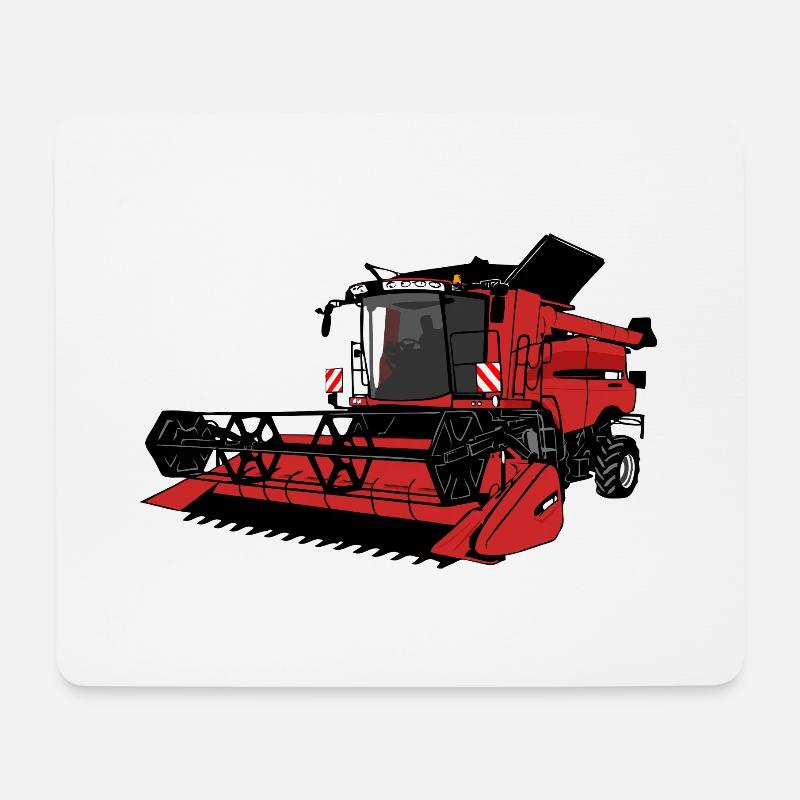 Mähdrescher - Combine harvester - Mousepad (Querformat) - Weiß