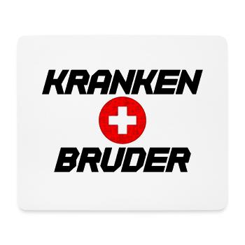 Krankenbruder Krankenpfleger Pfleger - Mousepad (Querformat) - Weiß - Vorne