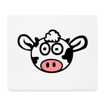 vache - Tapis de souris (format paysage) - blanc - Devant