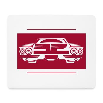 Auto - Cadillac - Oldtimer - Nostalgisch - Mousepad (Querformat) - Weiß - Vorne
