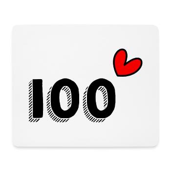 100. 100 ANS. 100e ANNIVERSAIRE. ANNIVERSAIRE 100 - Tapis de souris (format paysage) - blanc - Devant