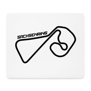 Course de voiture de Sachsenring - Tapis de souris (format paysage) - blanc - Devant