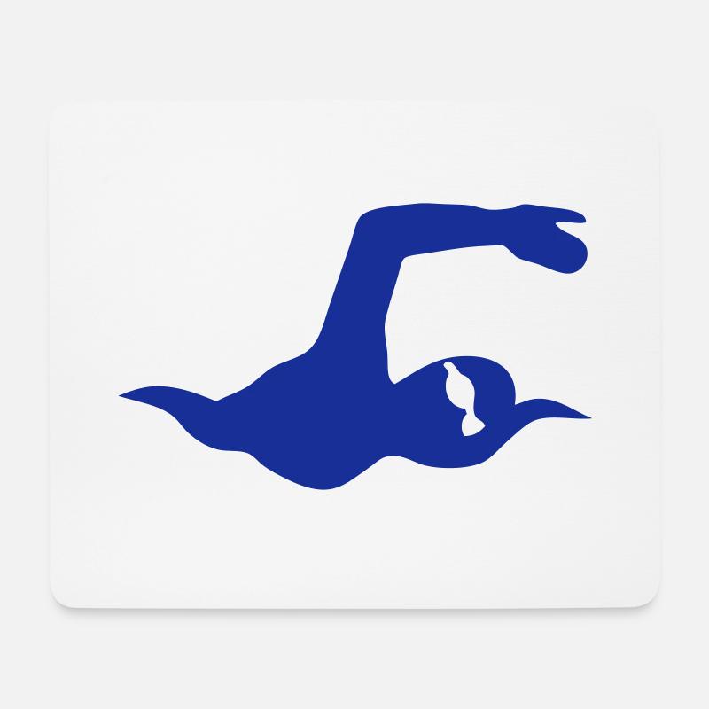 swimming diving bezel - Mouse Pad (horizontal) - white