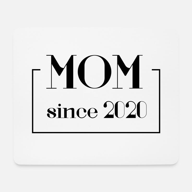 MOM since 2020 – Mama Mum Mutter - Mousepad (Querformat) - Weiß