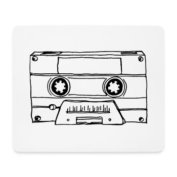 Musikkassette Kassette Audio Tape - Mousepad (Querformat) - Weiß - Vorne