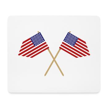 Flagge der Vereinigten Staaten - Mousepad (Querformat) - Weiß - Vorne