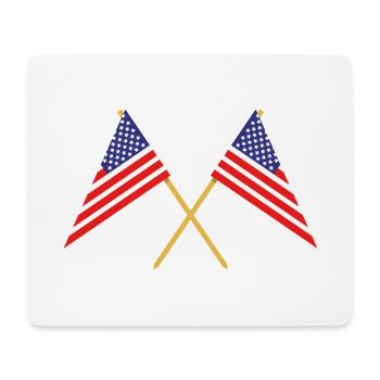 Flagge der Vereinigten Staaten - Mousepad (Querformat) - Weiß - Vorne