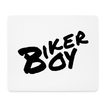 Biker Boy Schrift, Schriftzug , Geschenkidee - Mousepad (Querformat) - Weiß - Vorne