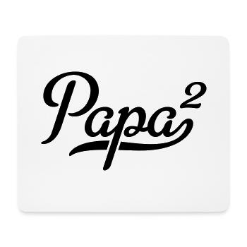 Papa - Tapis de souris (format paysage) - blanc - Devant