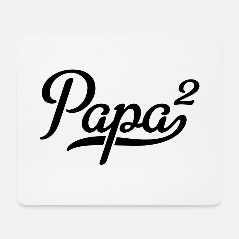 Papa - Mousepad (Querformat) - Weiß