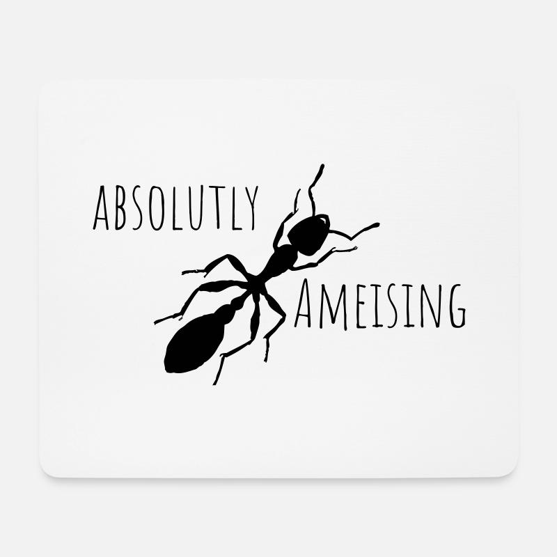 ameise - Mousepad (Querformat) - Weiß
