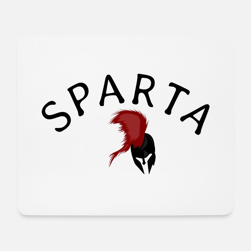 Sparta Logo - Mousepad (Querformat) - Weiß