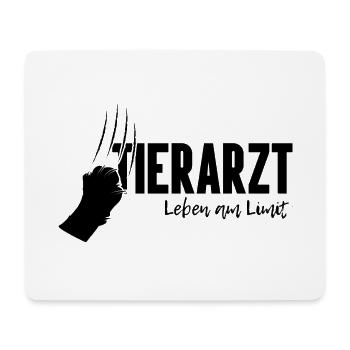 Tierarzt Haustier Tierpfleger Leben Limit - Mousepad (Querformat) - Weiß - Vorne