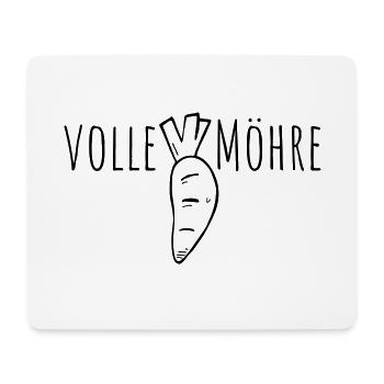 volle möhre - Mousepad (Querformat) - Weiß - Vorne