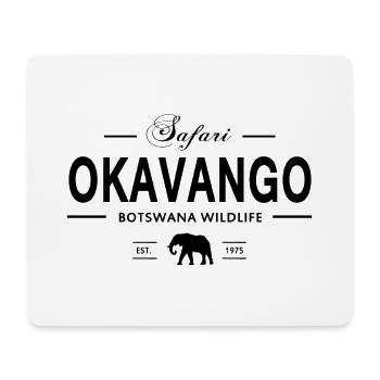 Botswana - Elefant - Mousepad (Querformat) - Weiß - Vorne