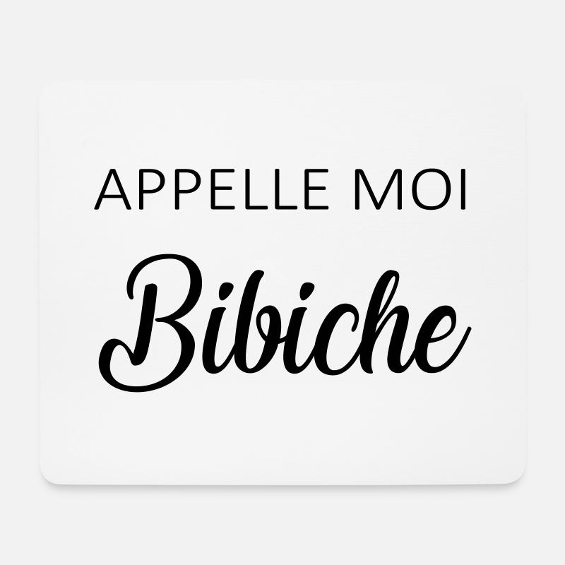 call me bibiche - Mouse Pad (horizontal) - white