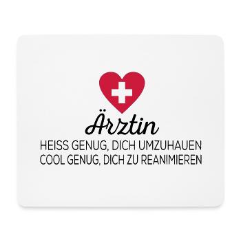 Ärztin - Mousepad (Querformat) - Weiß - Vorne