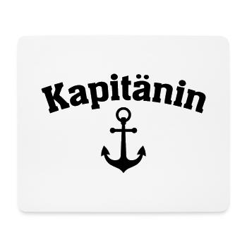 Kapitänin Geschenk Boot Segler Segelboot - Mousepad (Querformat) - Weiß - Vorne