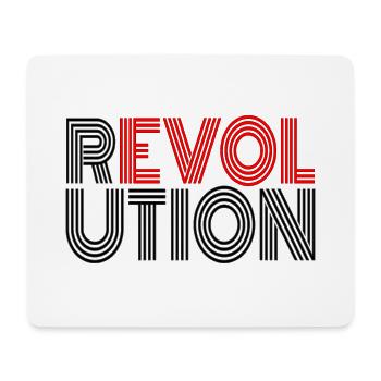 Revolution Wiederstand Antifa Demonstration Demo - Mousepad (Querformat) - Weiß - Vorne