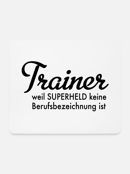 6061912 127948867 Trainer - Mousepad (Querformat) - Weiß