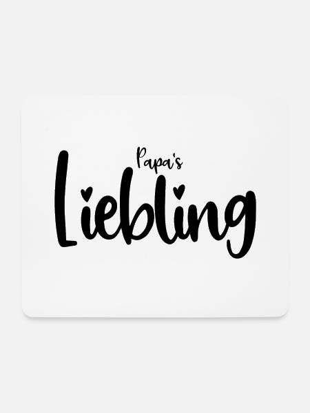 Papa´s Liebling - Mousepad (Querformat) - Weiß
