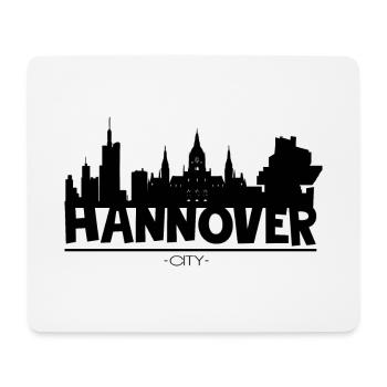 Hanover Cityscape Skyline - Mouse Pad (horizontal) - white - Front