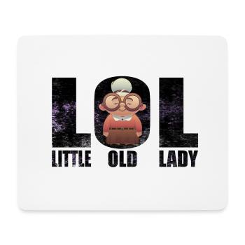 Petite Vieille Dame - LOL - Tapis de souris (format paysage) - blanc - Devant