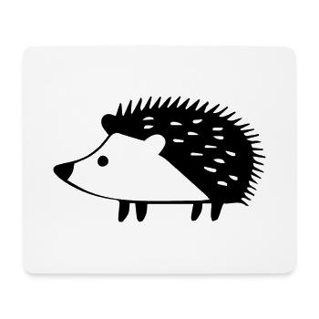 Igel - Mousepad (Querformat) - Weiß - Vorne