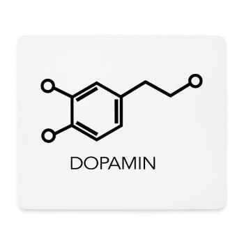 Dopamin Molekül Wissenschaft Design - Mousepad (Querformat) - Weiß - Vorne