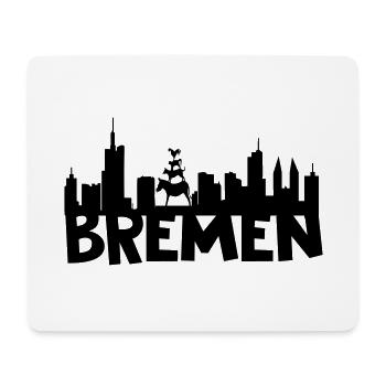 Brême horizon - Tapis de souris (format paysage) - blanc - Devant