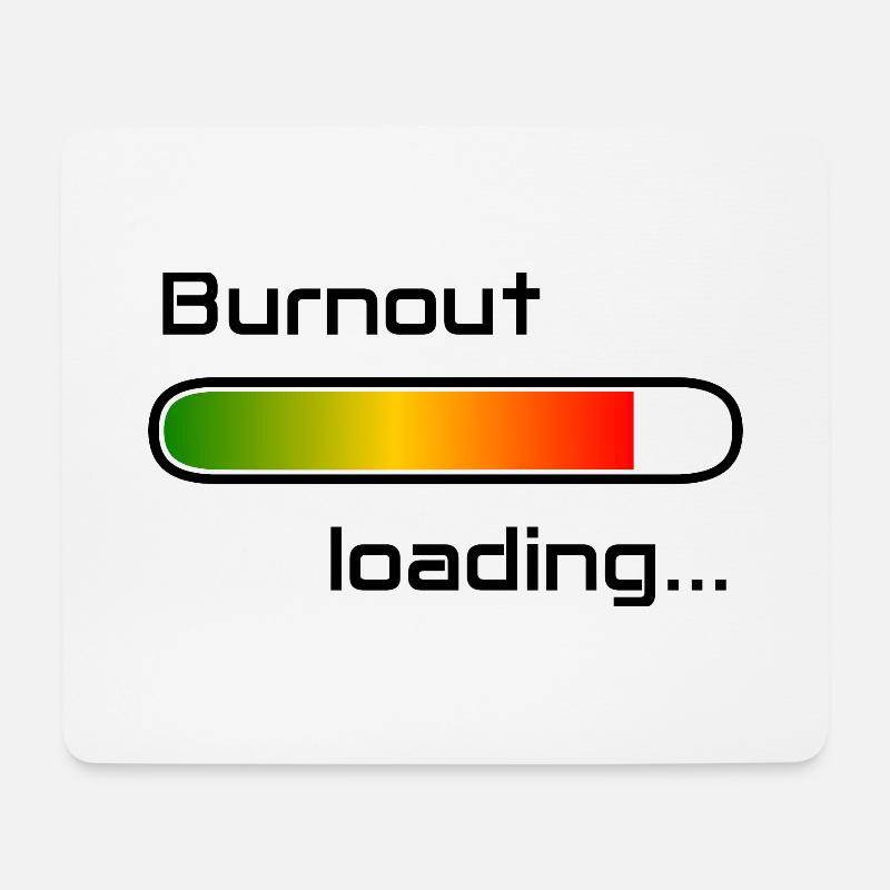 burnout loading, burnout loading, Burnout load - Tapis de souris (format paysage) - blanc