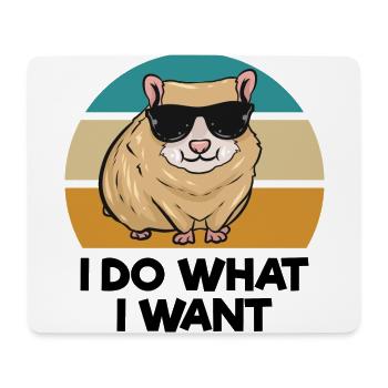 Hamster - Tapis de souris (format paysage) - blanc - Devant