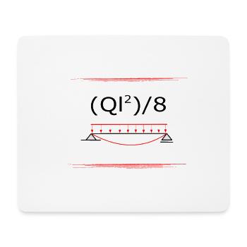 Single-field carrier civil engineer moment - Mouse Pad (horizontal) - white - Front