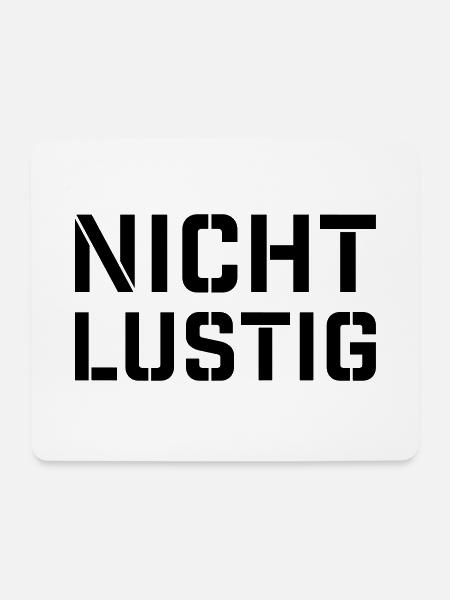 Not funny - Mouse Pad (horizontal) - white