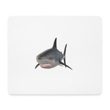 shark shark shark - Mouse Pad (horizontal) - white - Front